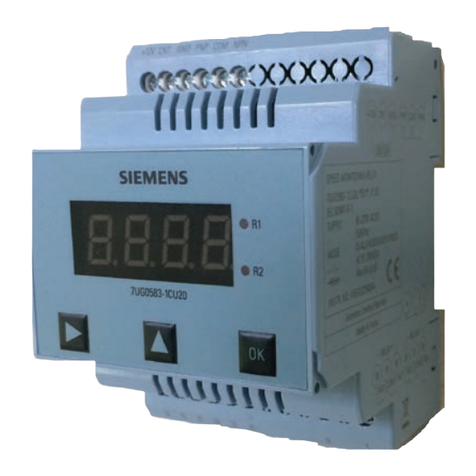 Siemens 7UG0583-1CU20 User manual Siemens 7UG0583-1CU20 User manual