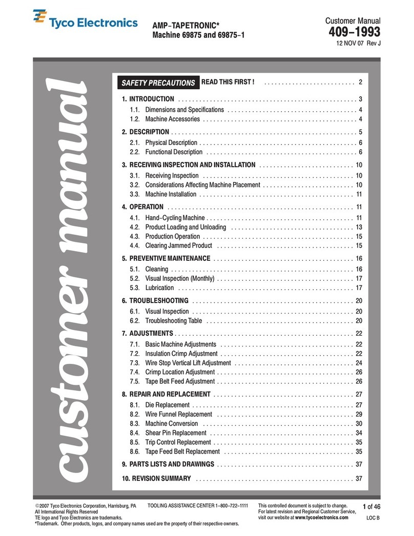Tyco Electronics AMP-TAPETRONIC 69875 Reference guide Tyco Electronics AMP-TAPETRONIC 69875 Reference guide