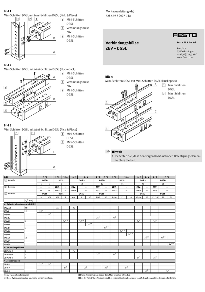 Festo ZBV Series User manual Festo ZBV Series User manual