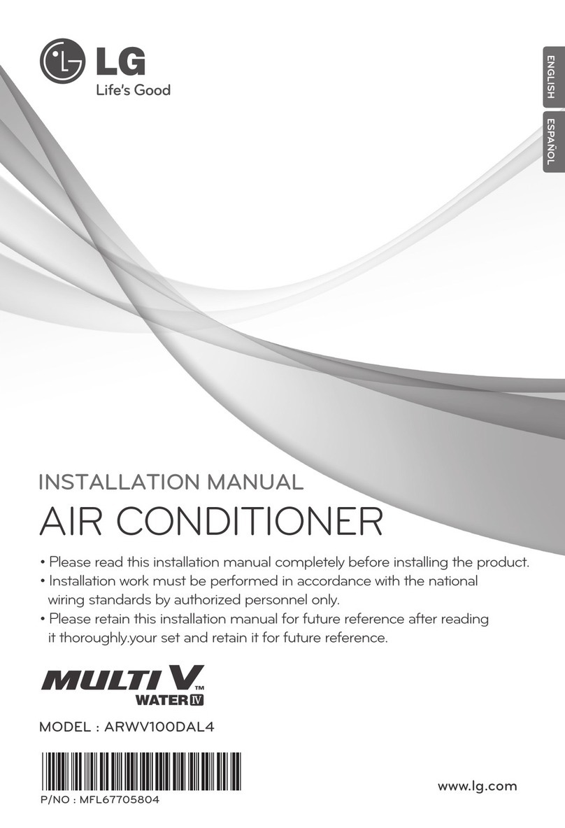 LG MULTI V WATER IV ARWV100DAL4 User manual
