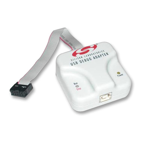 Silicon Laboratories 634-DEBUGADPTR1-USB User manual Silicon Laboratories 634-DEBUGADPTR1-USB User manual