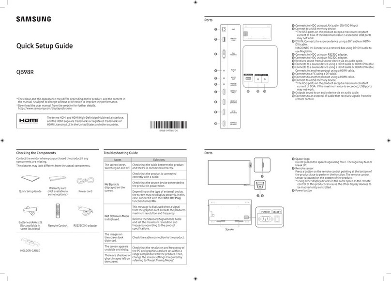 Samsung QB98R User manual