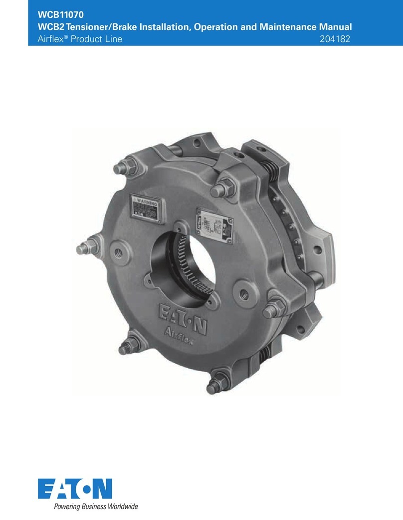 Eaton Airflex WCB2 Series Installation, operation and maintenance manual