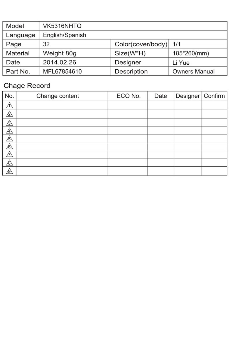 LG VK5316NHTQ owner's manual