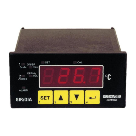 GREISINGER GIR1002 FR Quick start guide