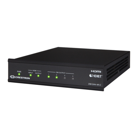 Crestron DM-DA4-4K-C Dimensional drawing Crestron DM-DA4-4K-C Dimensional drawing