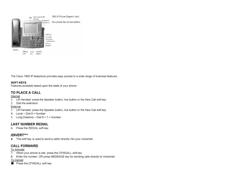 Cisco Cisco 7960 User manual
