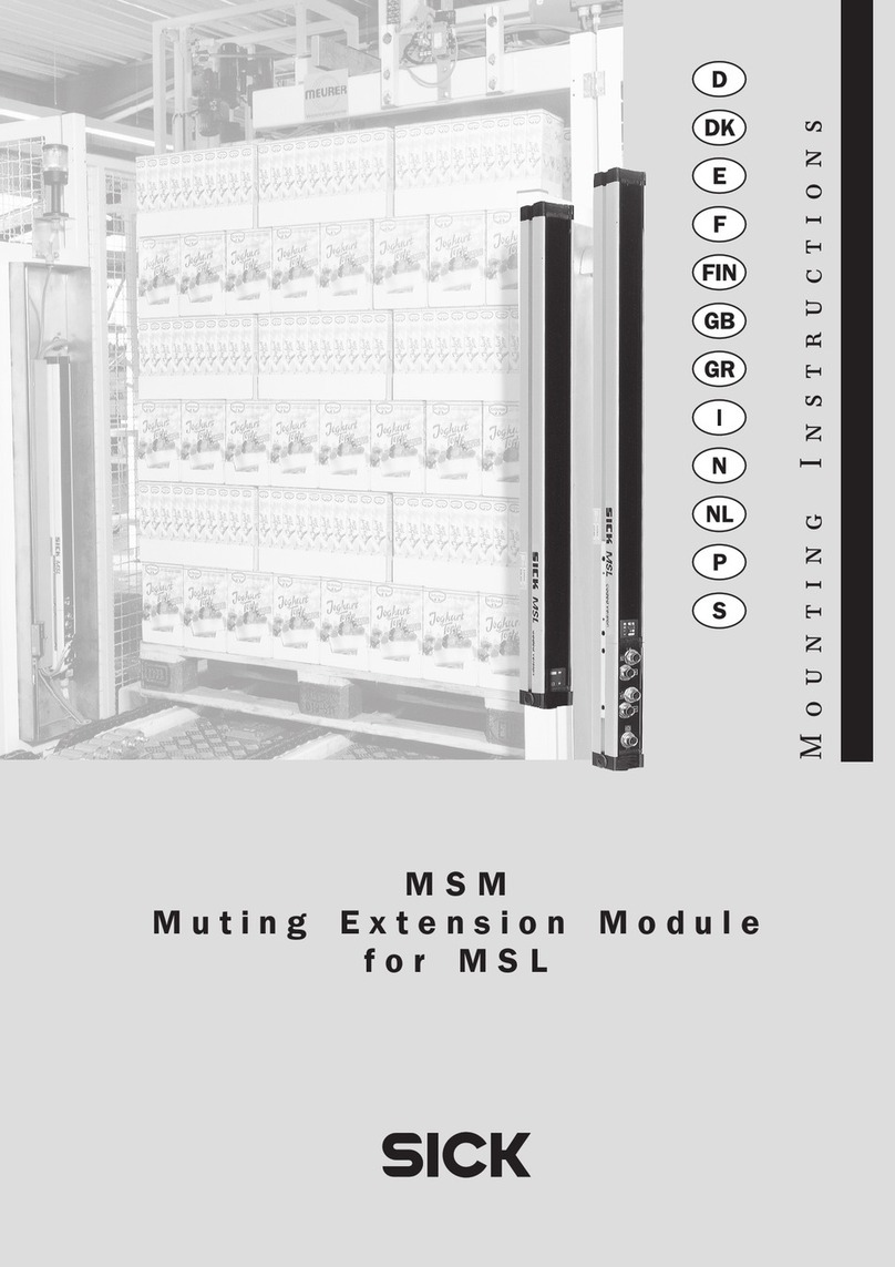 SICK MSM Series Mounting instructions