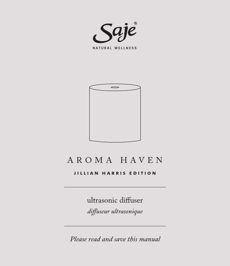 Saje AROMA HAVEN JILLIAN HARRIS EDITION manual