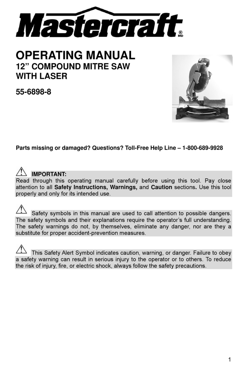 MasterCraft 55-6898-8 User manual