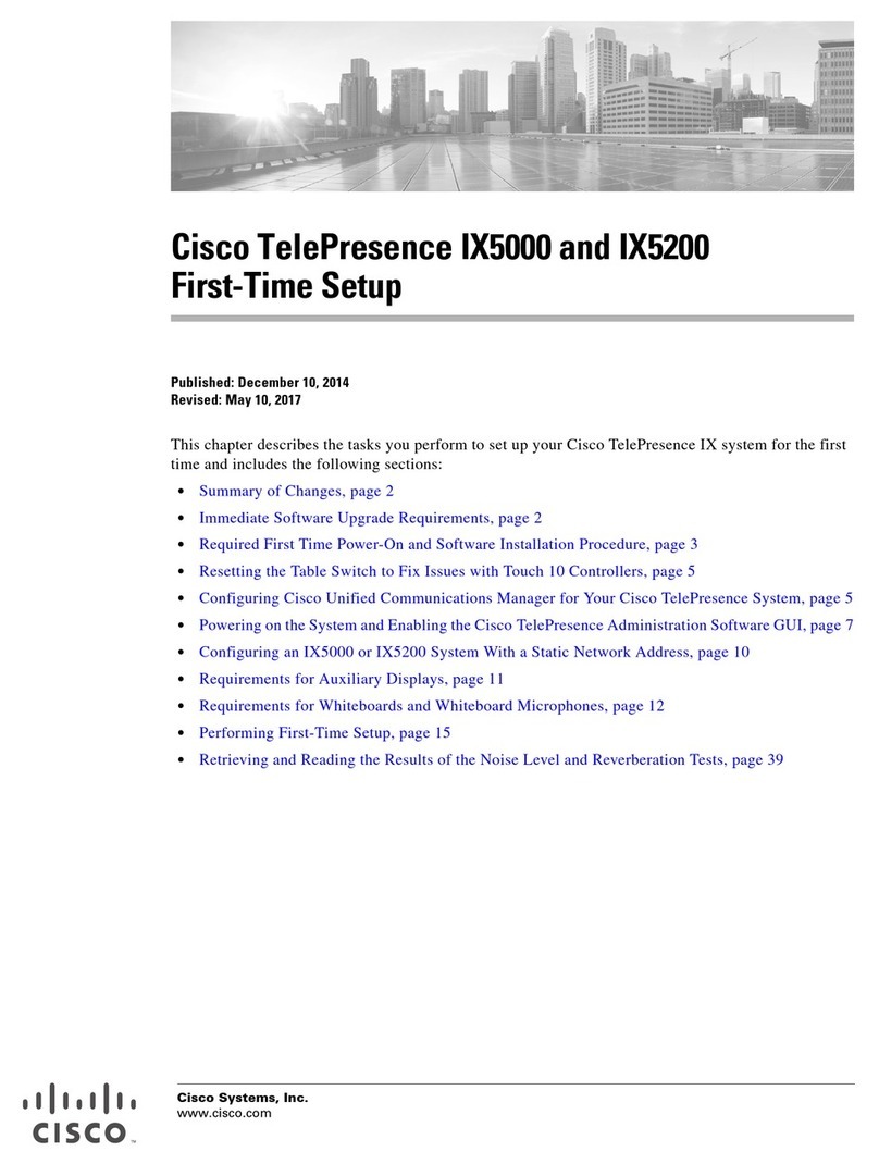 Cisco TelePresence IX5000 Manual