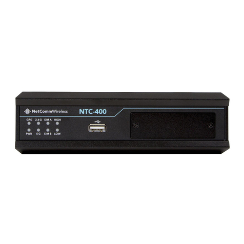 NetComm Wireless NTC-400 Series user guide NetComm Wireless NTC-400 Series user guide