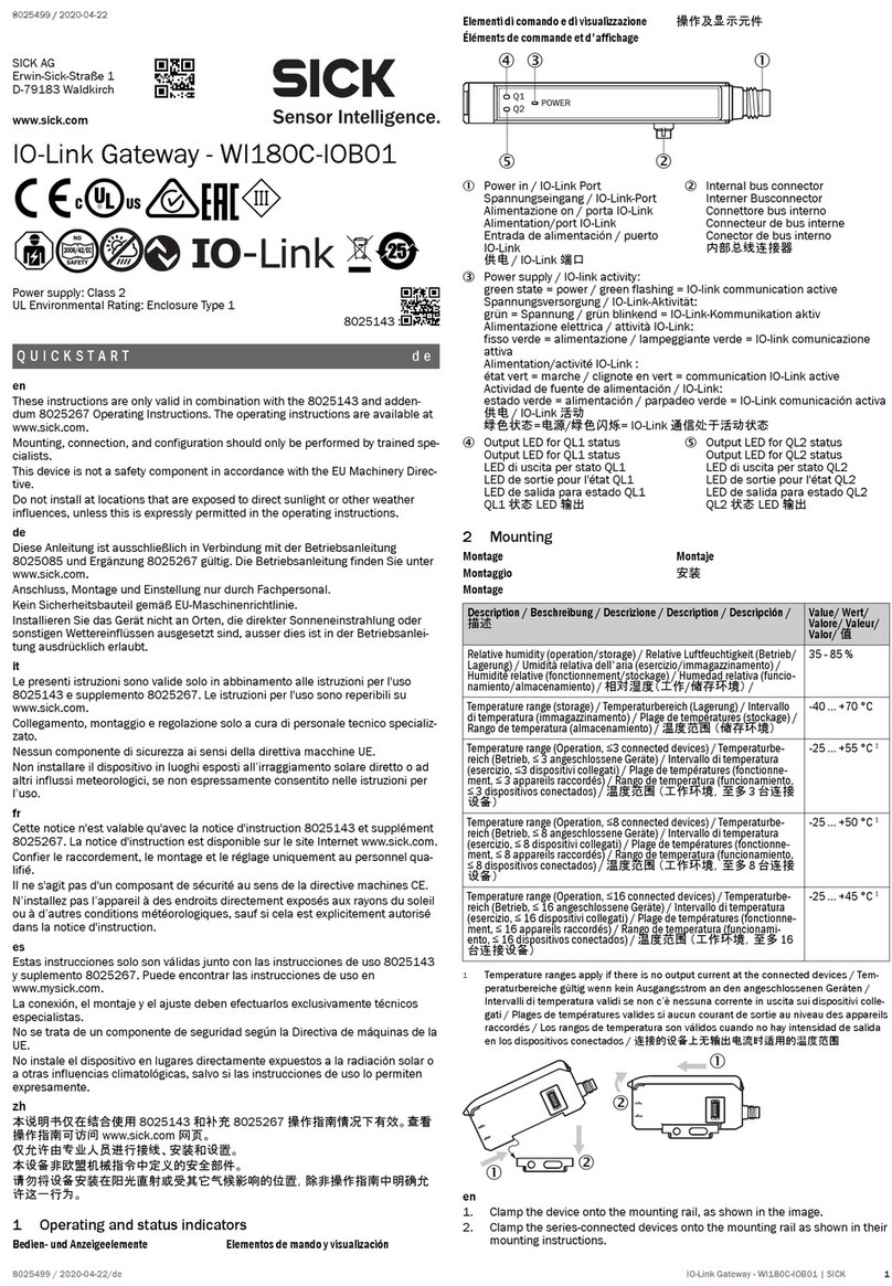 SICK WI180C-IOB01 User manual