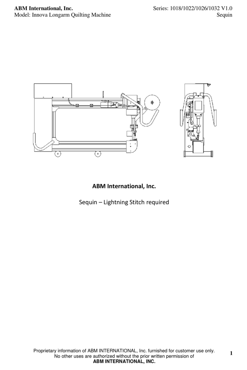 ABM International Innova Longarm 1018 Series manual