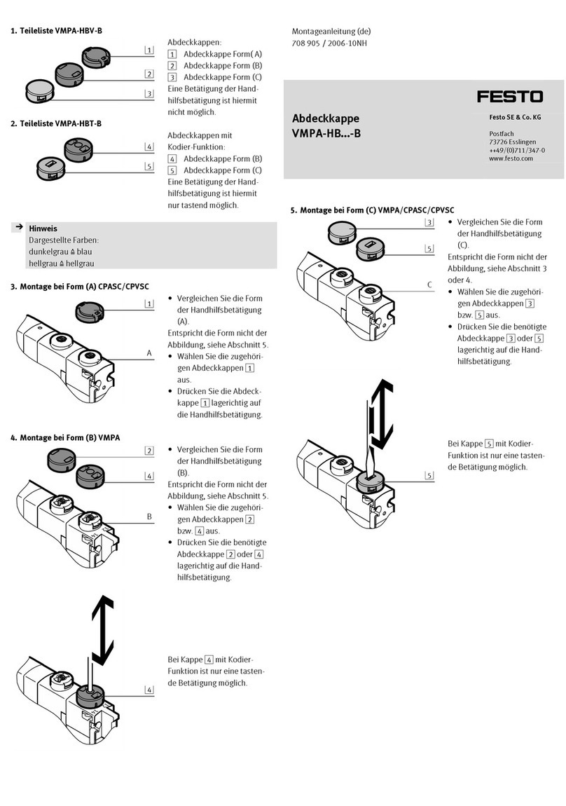 Festo VMPA-HB B Series User manual