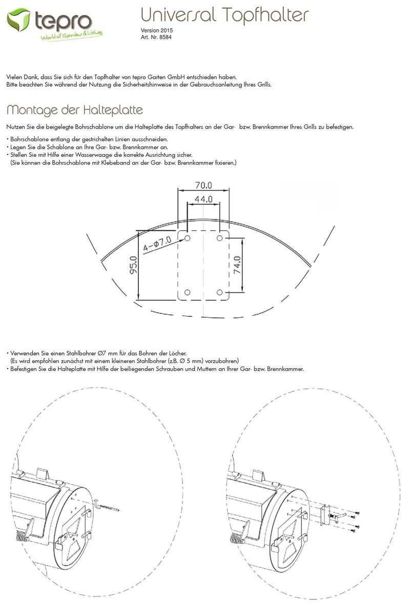 tepro Universal Pot Holder operating manual