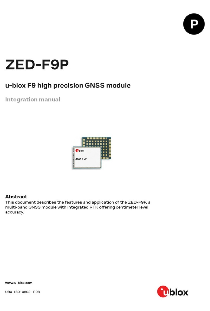 Ublox ZED-F9P Use and care manual