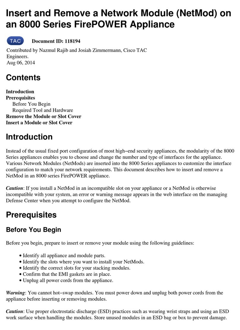 Cisco FirePOWER 8000 Series User manual