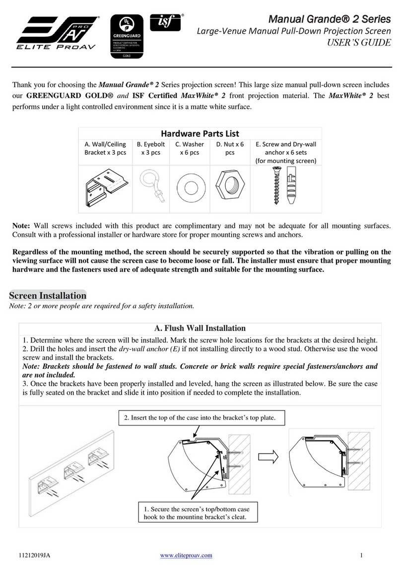 EliteProAV Manual Grande 2 Series user guide