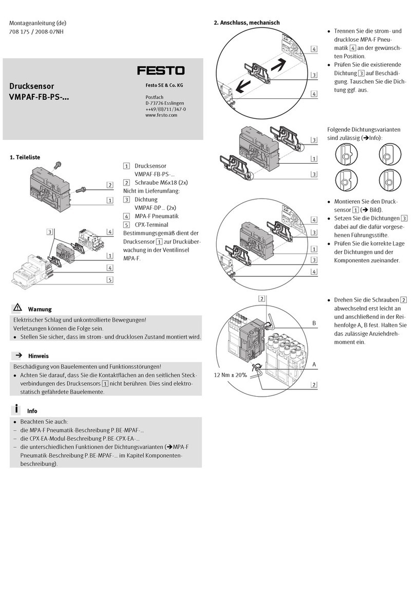Festo VMPAF-FB-PS Series Assembly instructions