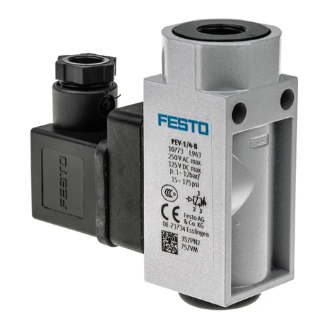 Festo PEV-1/4-B User manual Festo PEV-1/4-B User manual
