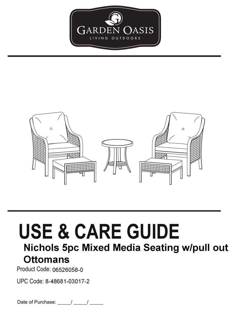 Garden Oasis Nichols 06526058-0 Use & care guide
