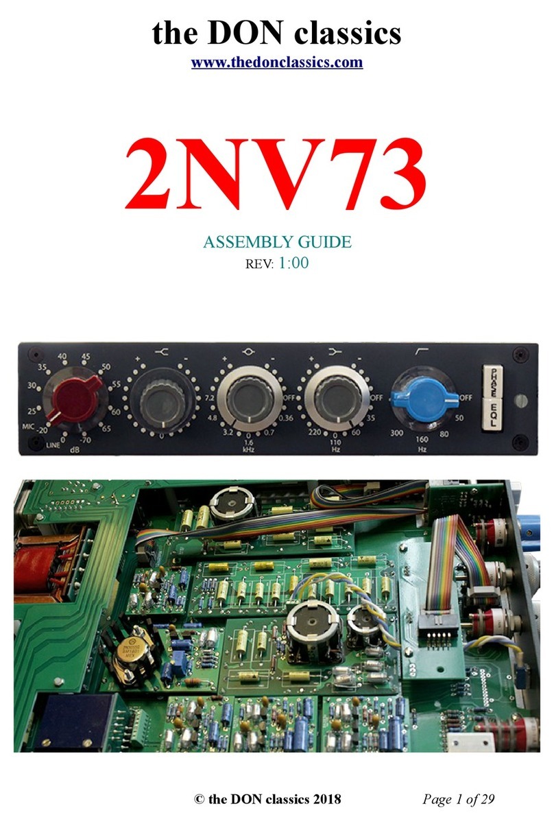 The Don Classics 2NV73 User manual