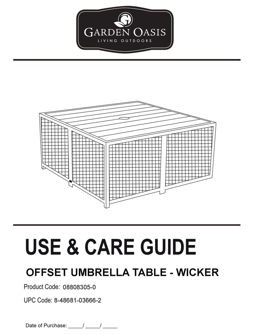 Garden Oasis WICKER 08808305-0 User manual