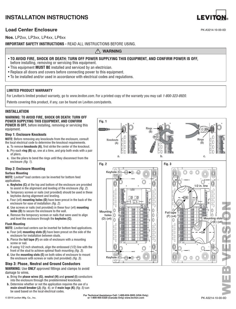 Leviton LP2 Series User manual Leviton LP2 Series User manual