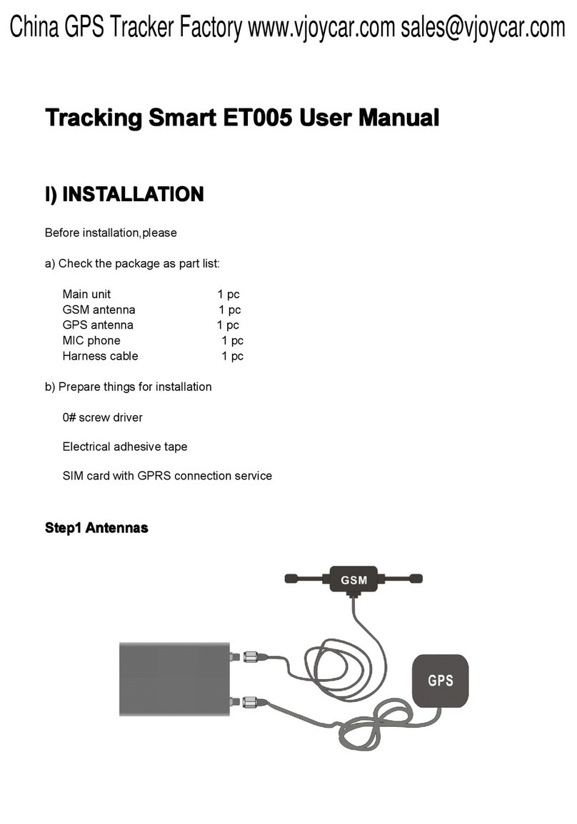 Vjoycar Tracking Smart ET005 user manual
