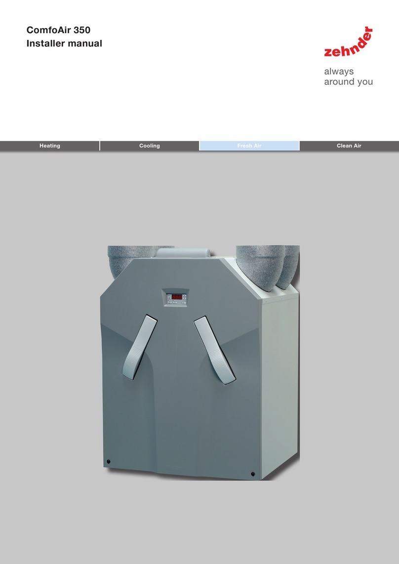 Zehnder Rittling ComfoAir 350 User guide