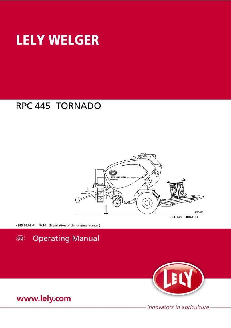 LELY WELGER RPC 445 TORNADO operating manual