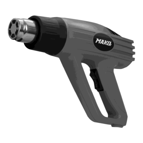 MAKO TOOLS SROM 1180 instruction manual