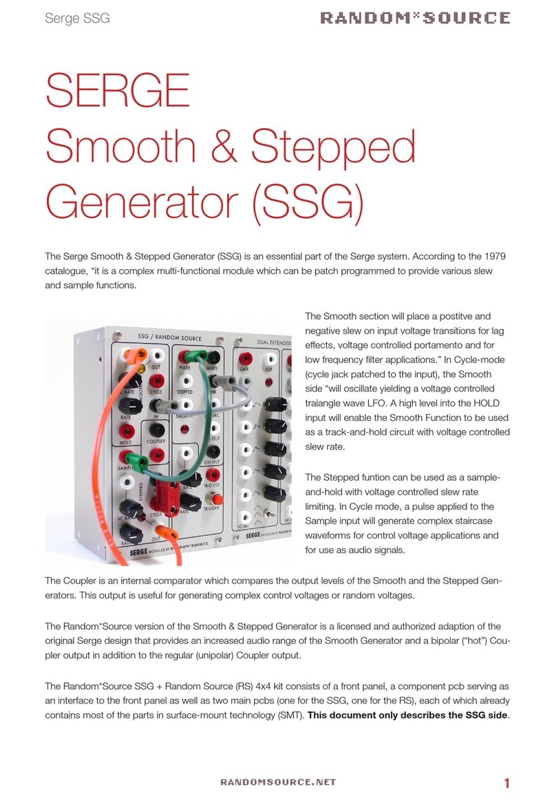 Random*Source SERGE SSG User manual
