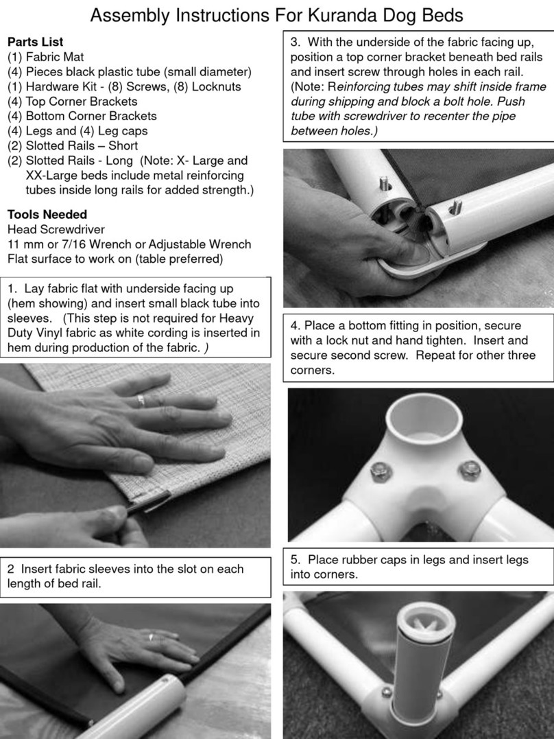 Kuranda Standard Almond Assembly instructions