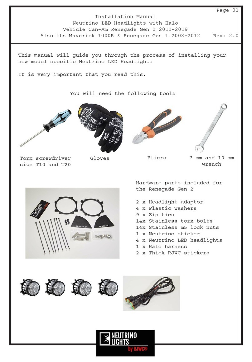 RJWC Neutrino 1340C installation manual