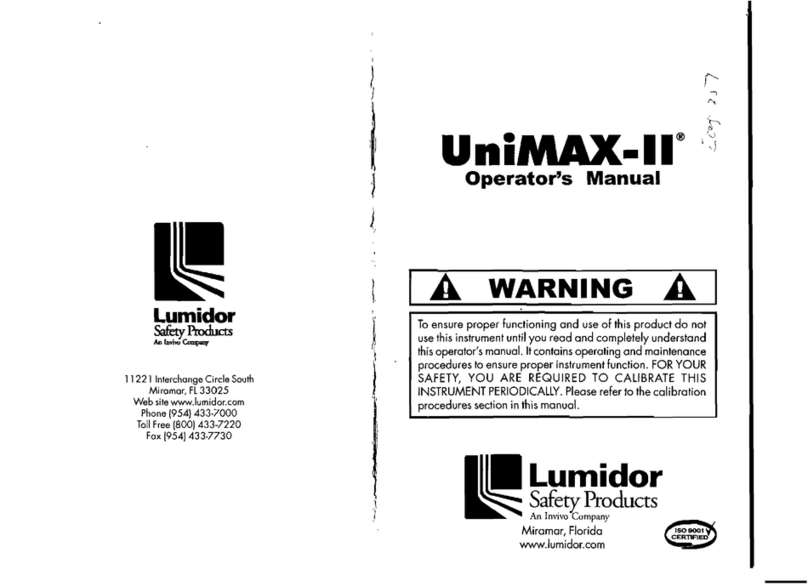 Lumidor UniMAX-II Operator's manual