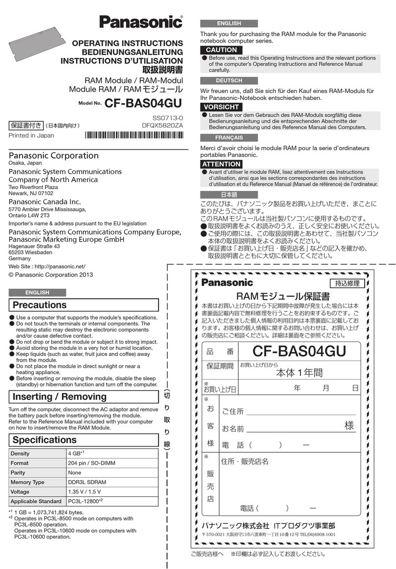 Panasonic CF-BAS04GU operating instructions