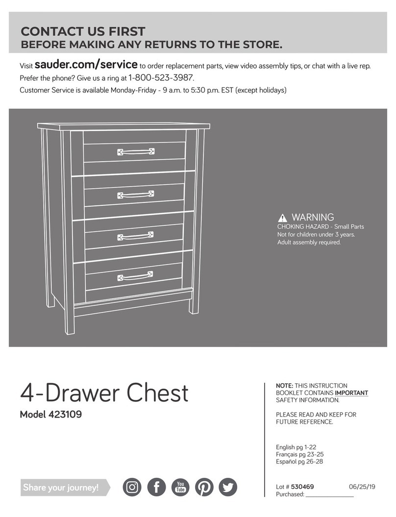 Sauder 423109 Instruction booklet