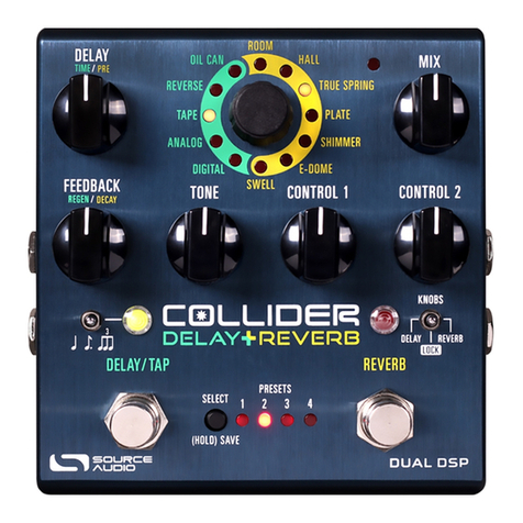 Source Audio Collider Delay+Reverb User manual