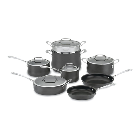 Cuisinart Contour Hard Anodized Cookware Use and care guide