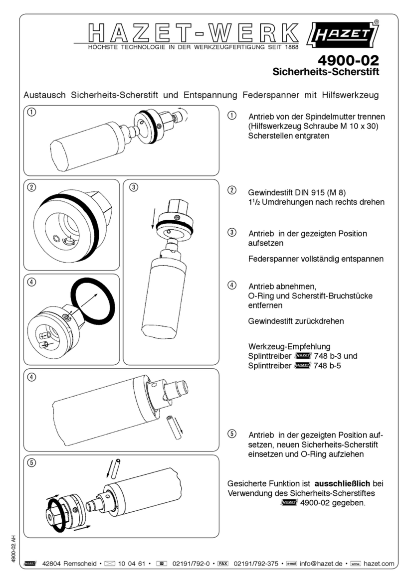 Hazet 4900-02 Replacement manual