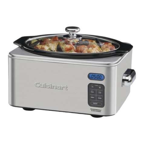 Cuisinart PSC-650 - 6.5 Quart Programmable Slow Cooker Operational manual