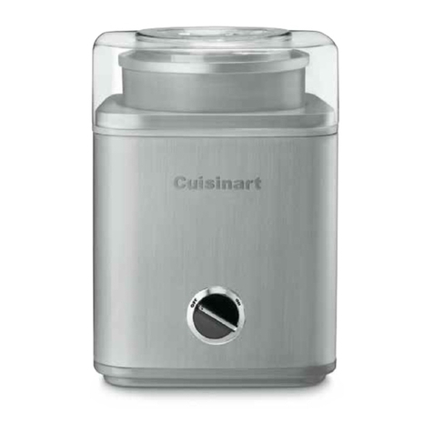 Cuisinart Cool Scoops Plus ICE-30A Series User manual