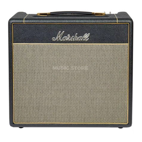 Marshall Amplification STUDIO VINTAGE SV20H quick start guide