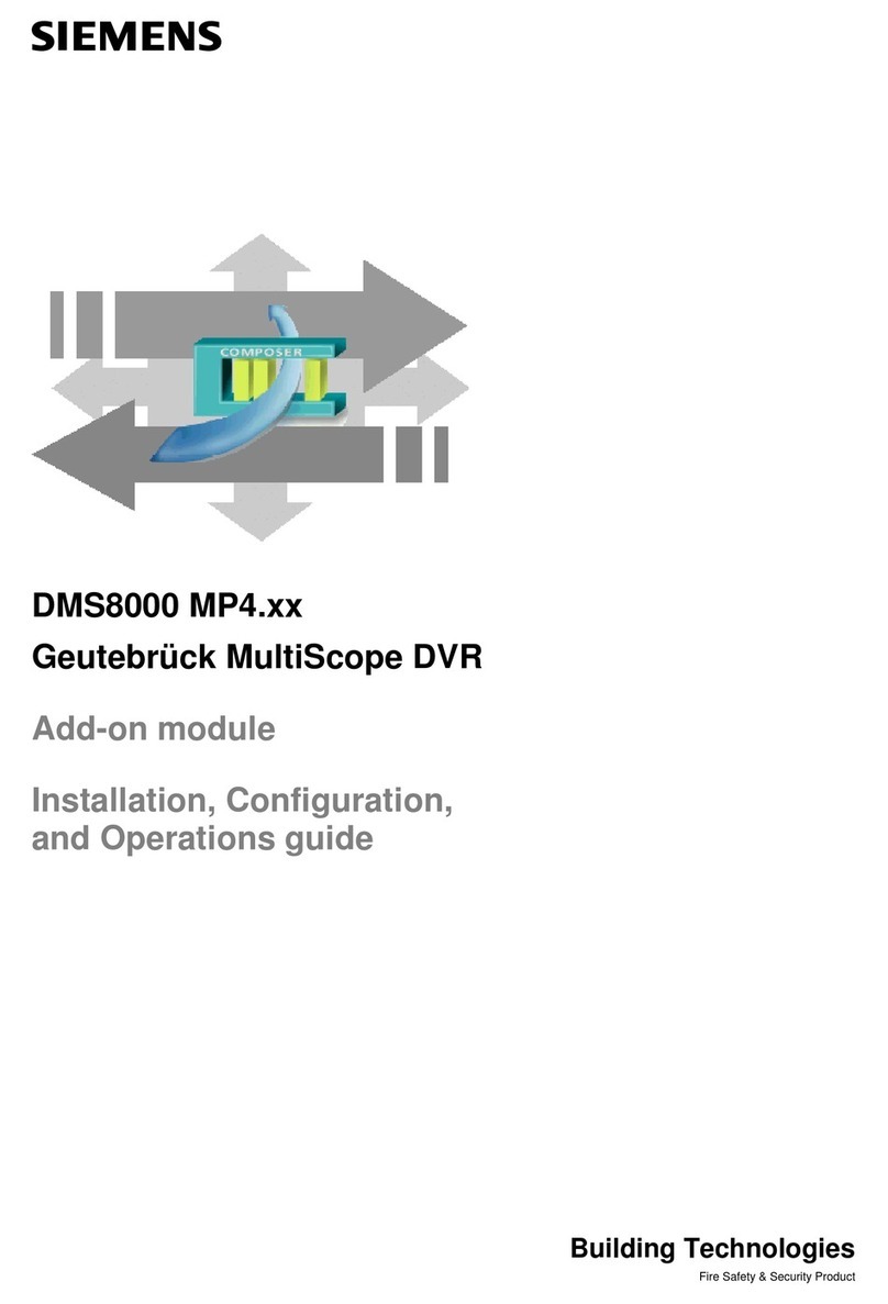 Siemens DMS8000 MP4 Series Quick guide