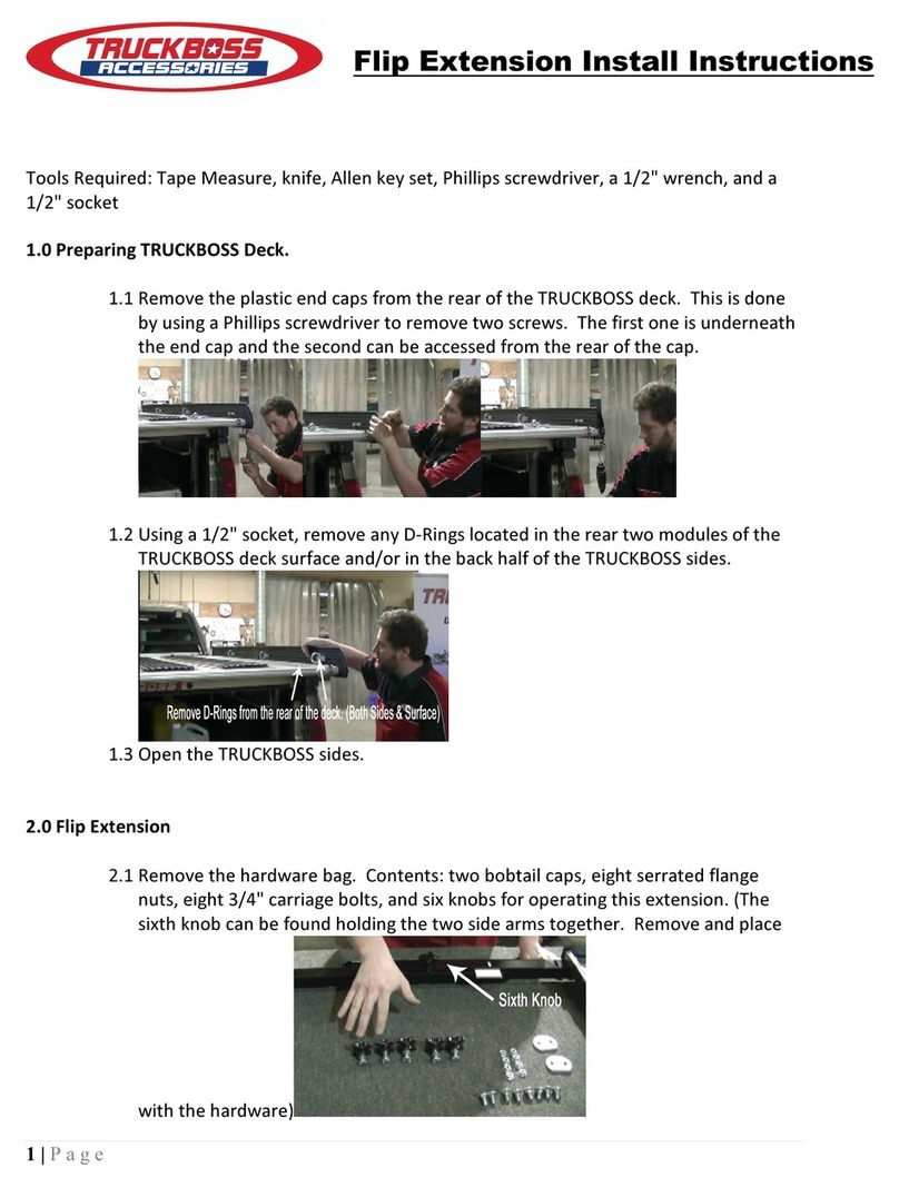 TRUCKBOSS Flip Extension Install instructions