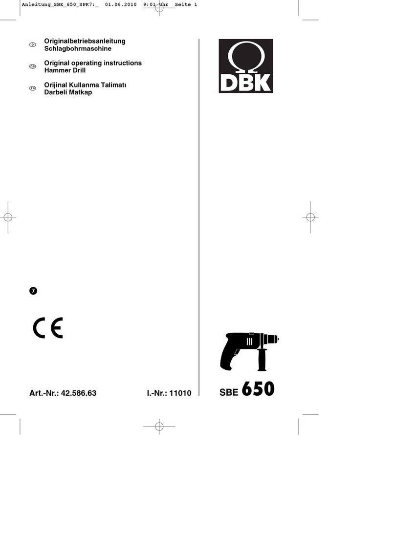 DBK SBE 650 Original operating instructions