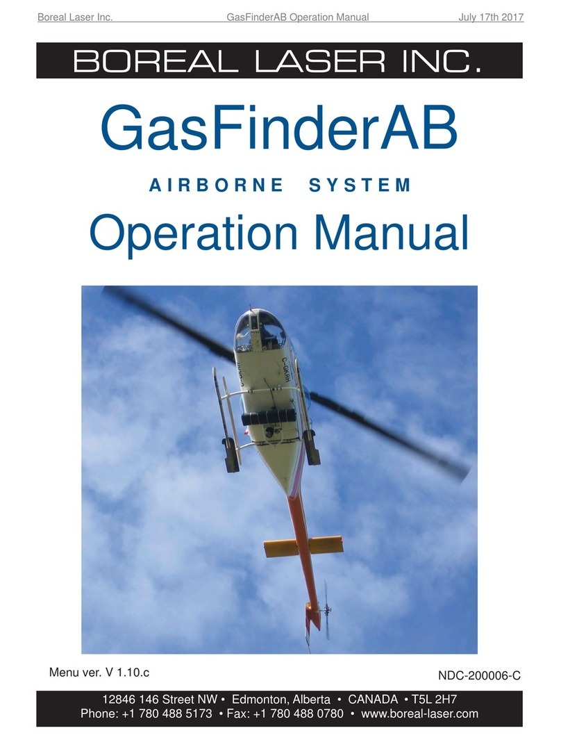 BOREAL LASER GasFinderAB Operation manual