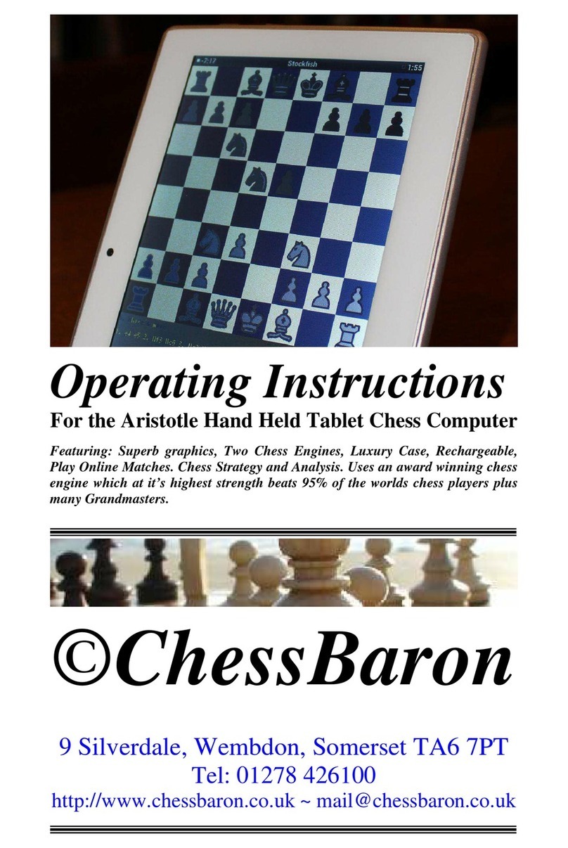 ChessBaron Aristotle operating instructions